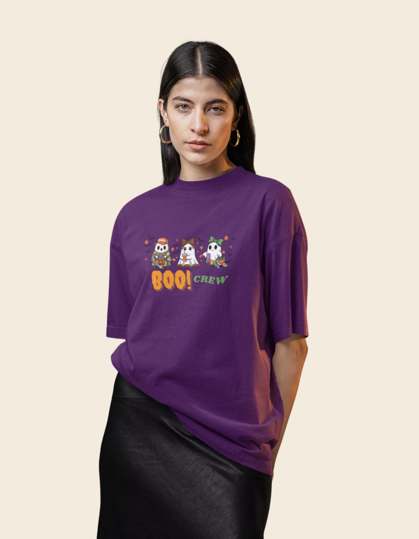 Cute Boo Halloween Unisex Oversized Classic T-Shirt