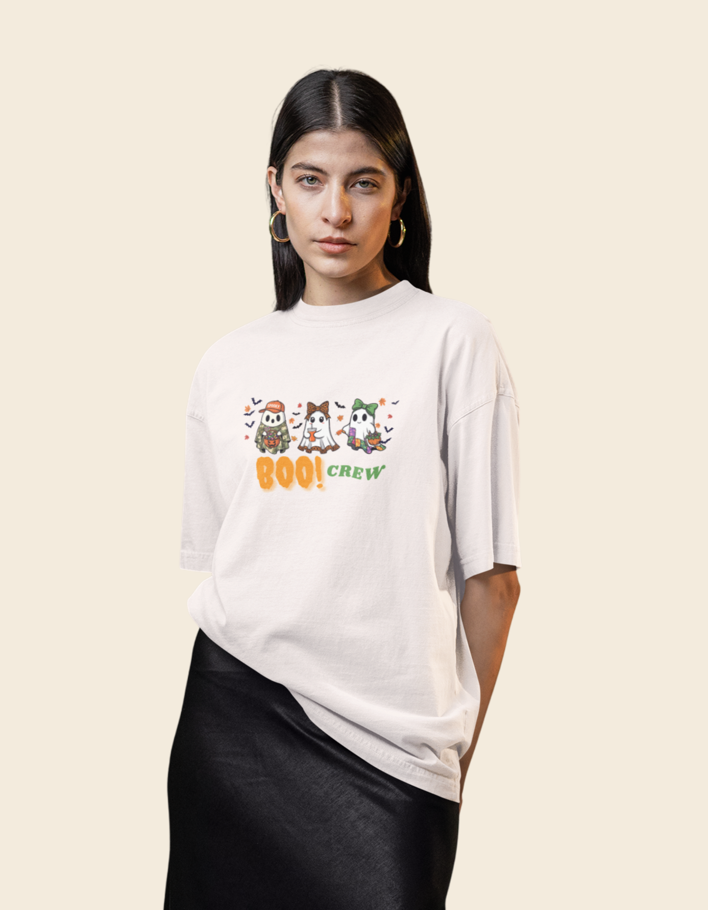 Cute Boo Halloween Unisex Oversized Classic T-Shirt