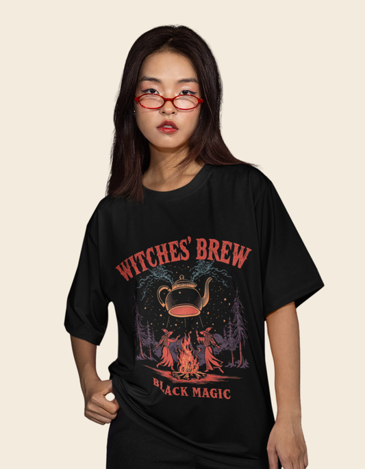 Halloween Witch Unisex Oversized Classic T-Shirt