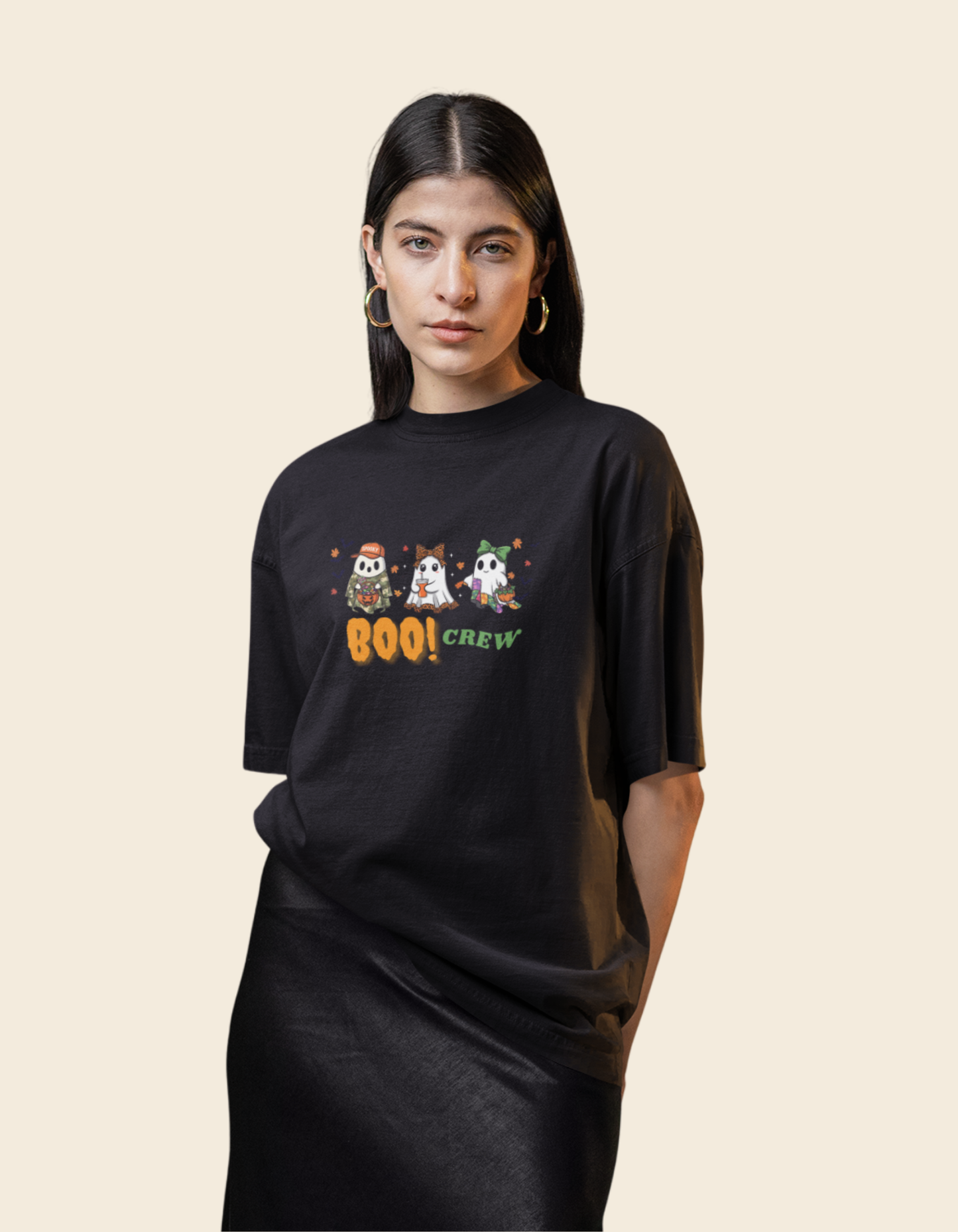 Cute Boo Halloween Unisex Oversized Classic T-Shirt