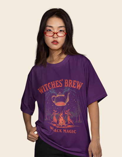 Halloween Witch Unisex Oversized Classic T-Shirt