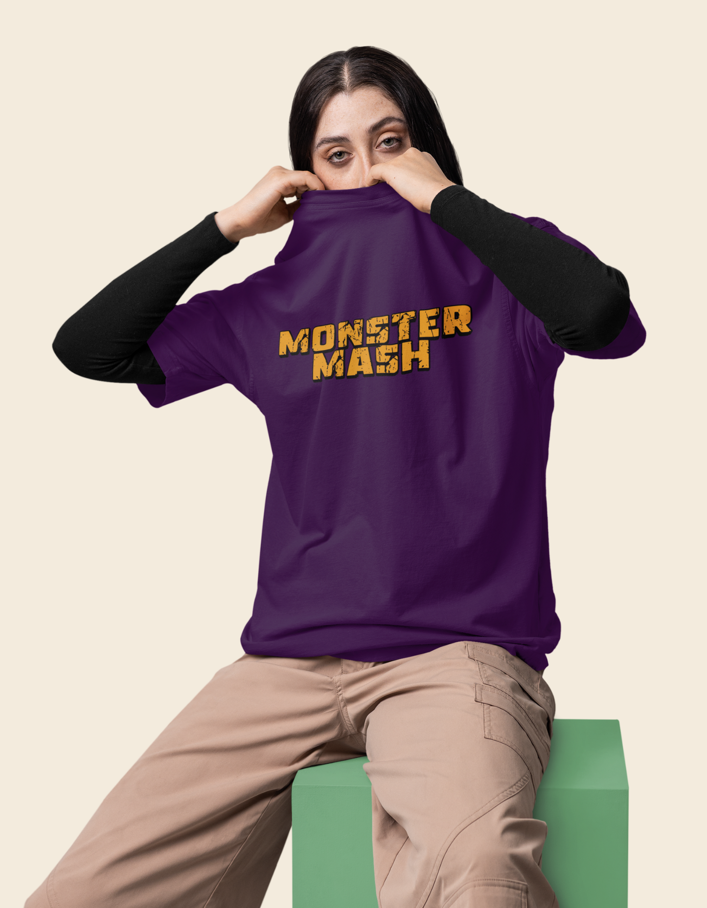 Halloween Monster Unisex Oversized Classic T-Shirt
