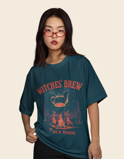 Halloween Witch Unisex Oversized Classic T-Shirt