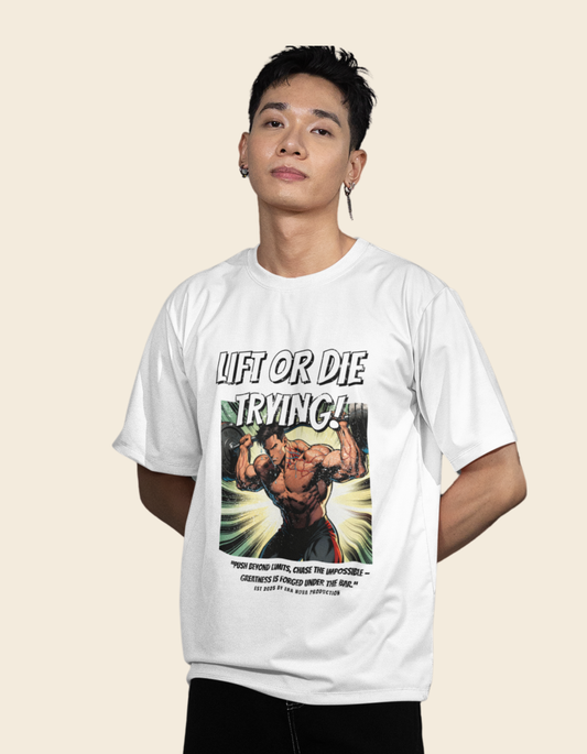 Gym Motivation White Unisex Oversized Classic T-Shirt