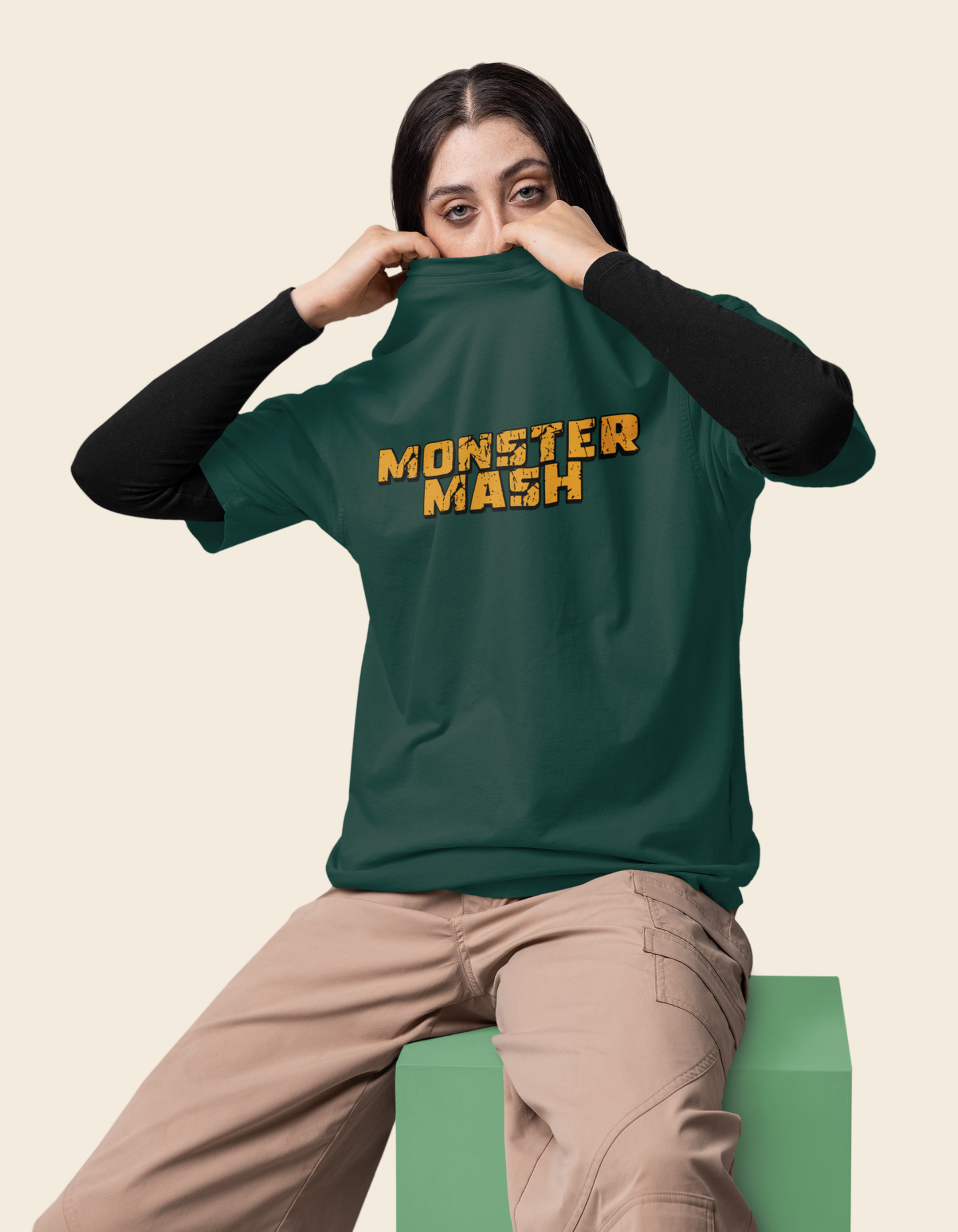 Halloween Monster Unisex Oversized Classic T-Shirt