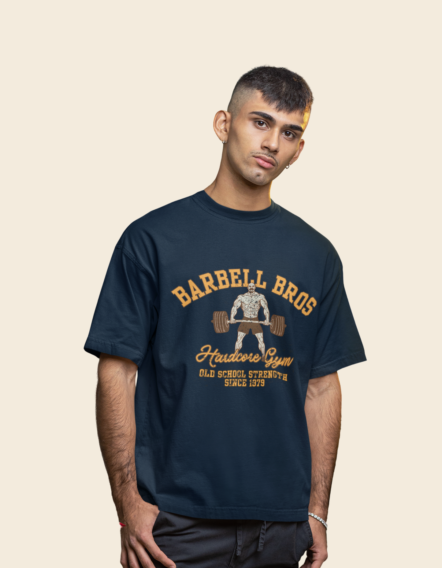 Vintage Gym Graphic Unisex Oversized Classic T-Shirt